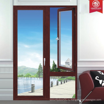 Фабричные пользовательские высококачественные алюминиевые окна, французский стиль Swing Window Series